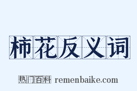 柿花反义词是什么意思的图片